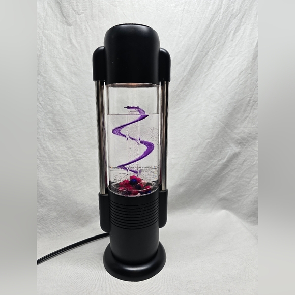 Kenart Spiral Ball Water Lamp Motion 90s Light Up Black KL-108 Parts Only - Picture 7 of 12